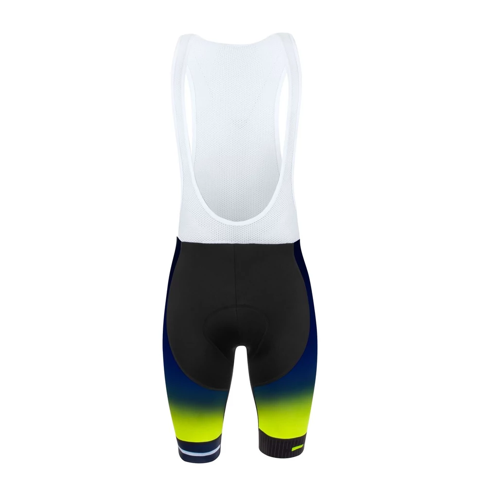 FORCE DASH kerékpáros nadrág kék-fluo