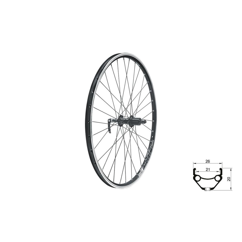KLS DRAFT V-brake R, 28/29", black, fűzött hátsó kerék