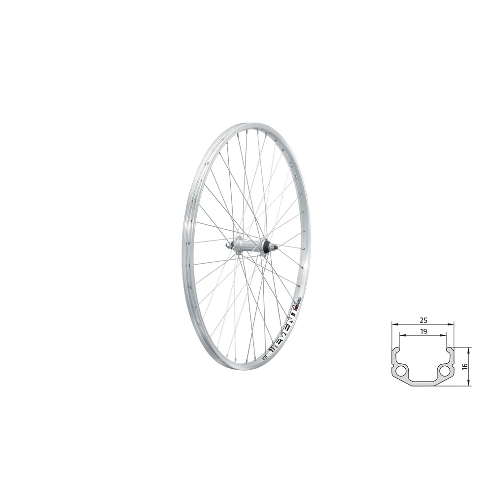 KLS EVENT V-brake F, 26", silver fűzött első kerék