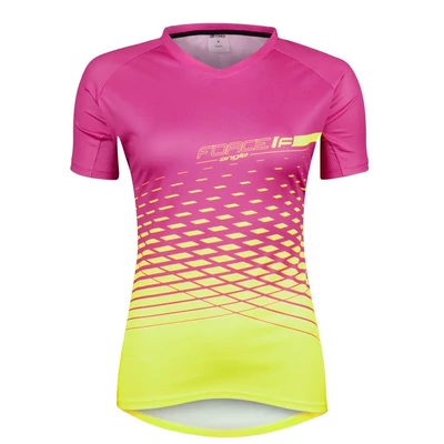 FORCE MTB ANGLE kerékpáros mez női rózsaszín-fluo