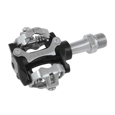 FORCE MTB spd pedál fekete + stopli