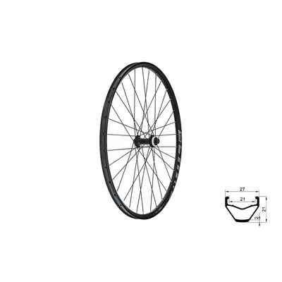 KLS VALOR 21 DSC F, 28/29", black fűzött első kerék