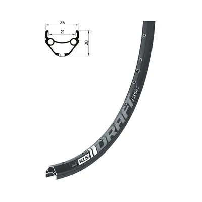 KLS Abroncs DRAFT DSC, 32H, 1 Nit, AV, 27,5" black